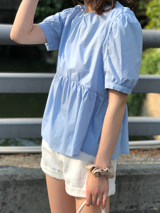 VERILADY | Áo Blouse Đơn Giản Tay Phồng