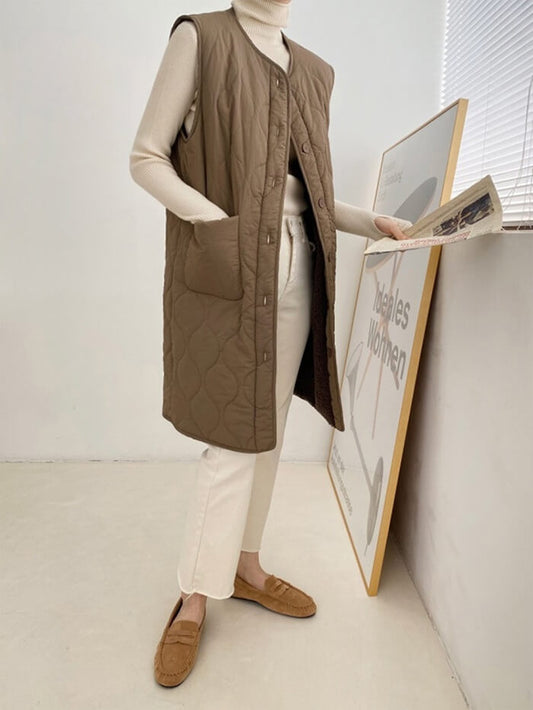 XÁC MINH | Áo vest dài có thể đảo ngược