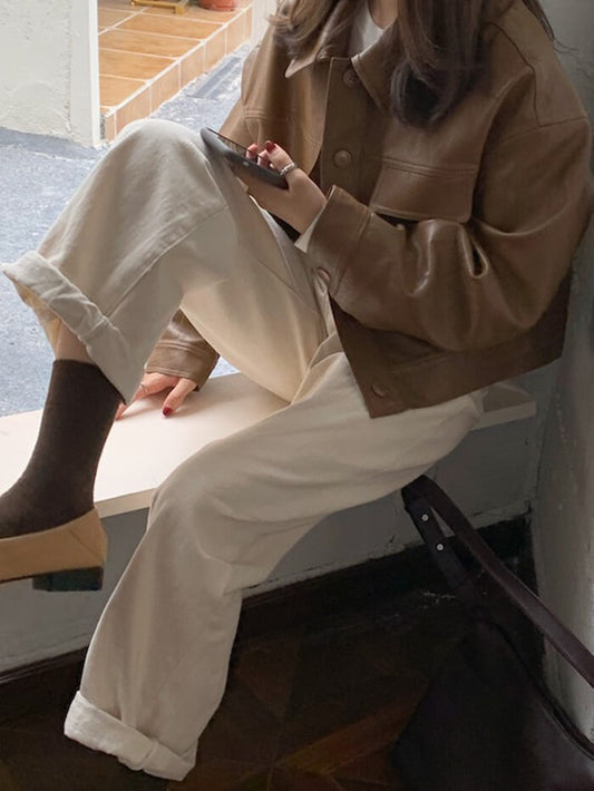 VERILADY | ÁO KHOÁC DA NGẮN ĐẸP