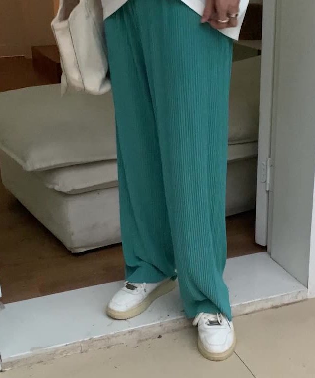 ハイウエストプリーツワイドルーズパンツ 19