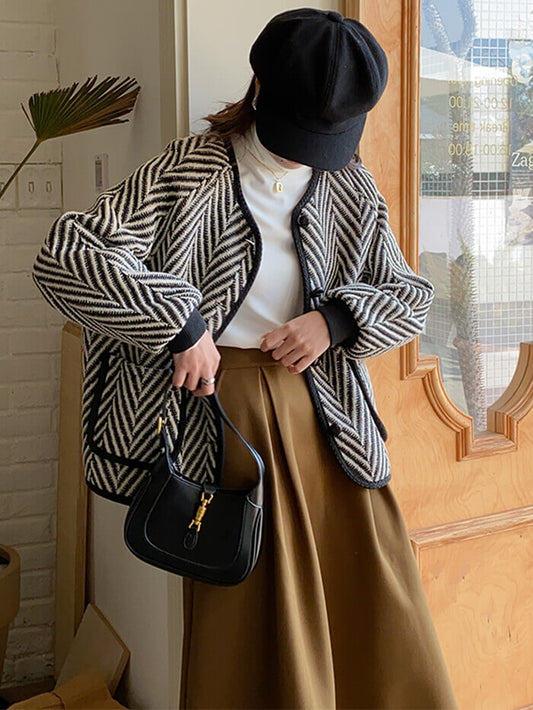 XÁC MINH | ÁO KHOÁC TWEED HERRINGBONE