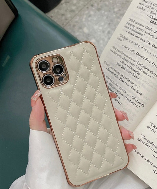 シンプルキルティングスマホケース 1