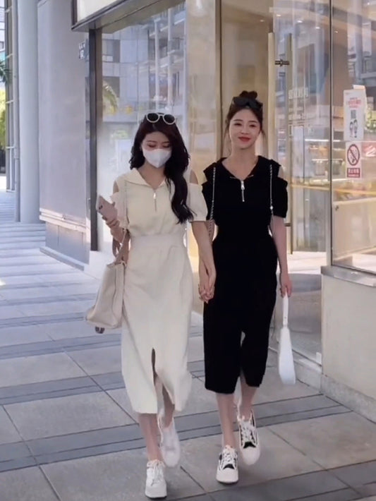 VERILADY | Đầm hở vai có mũ trùm đầu