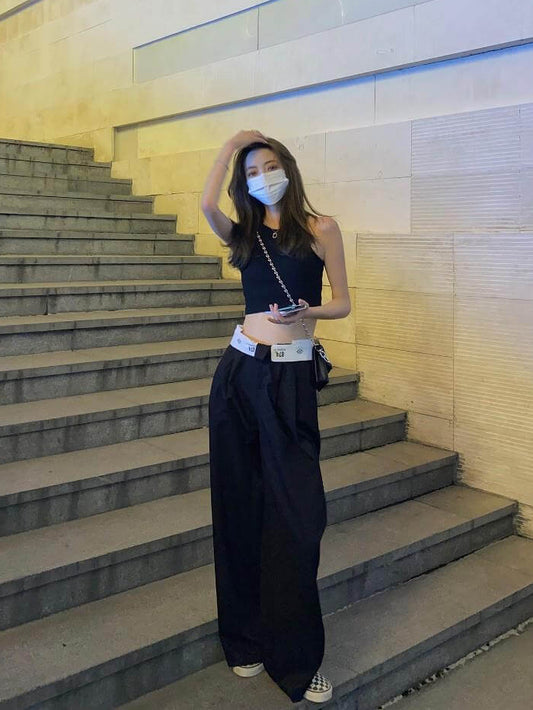 VERILADY | ハイウエストドレープスラックス