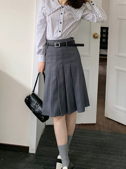 VERILADY | Áo cổ trụ kiểu Pháp Kikurage