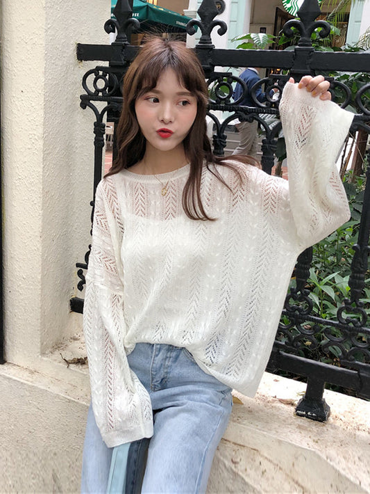 VERILADY | Áo dệt kim dáng rộng tay dài