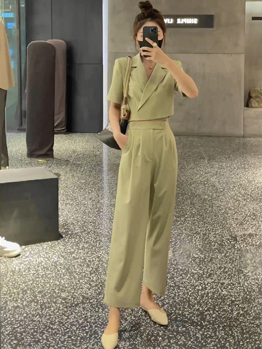 VERILADY | Bộ vest ngắn tay & quần dài hai mảnh trên và dưới