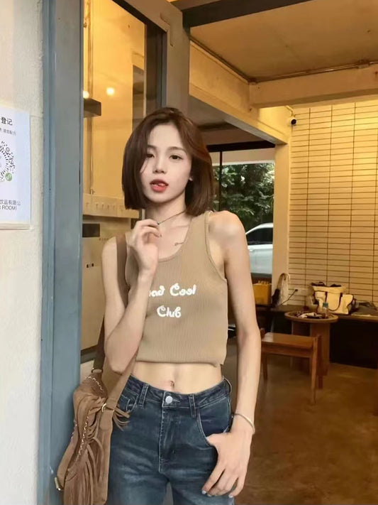 VERILADY | ノースリーブ ニット タンクトップス