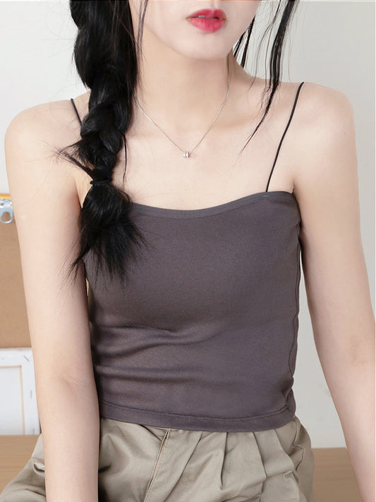VERILADY | Áo yếm đơn giản phối ly Trơn