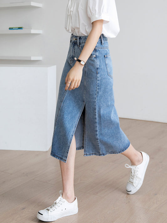 VERILADY | Váy denim xẻ trước