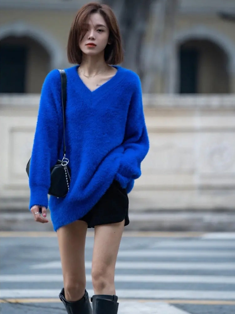 XÁC MINH | KLEIN BLUE KNIT TOP