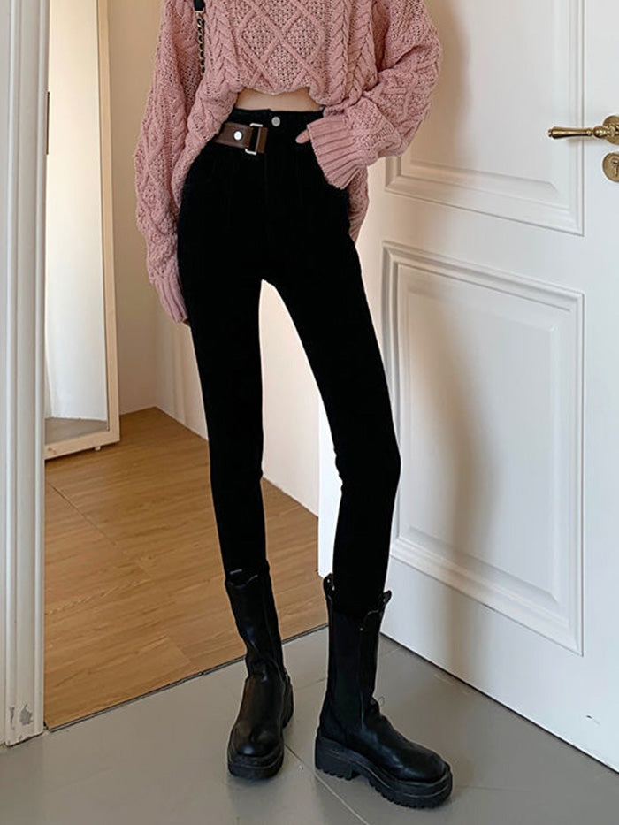 VERILADY | Thắt lưng Quần skinny denim Quần jean cạp cao Quần jean