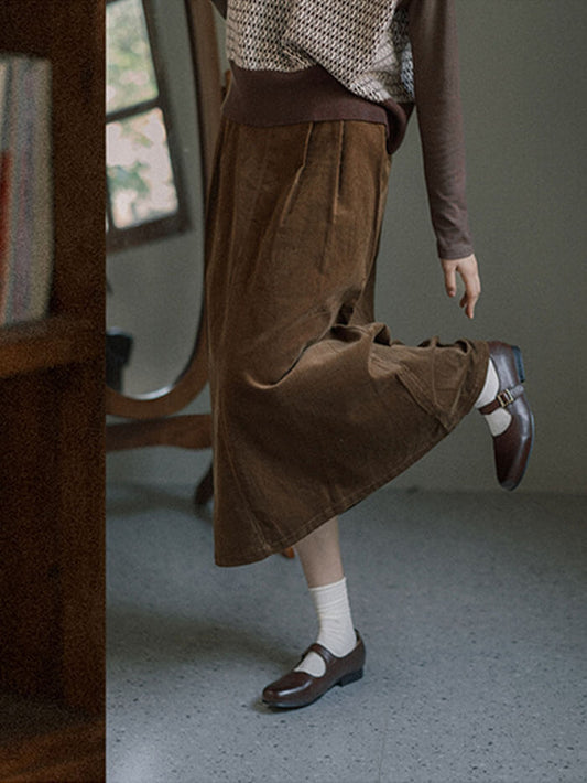 VERILADY | Váy nhung kẻ retro