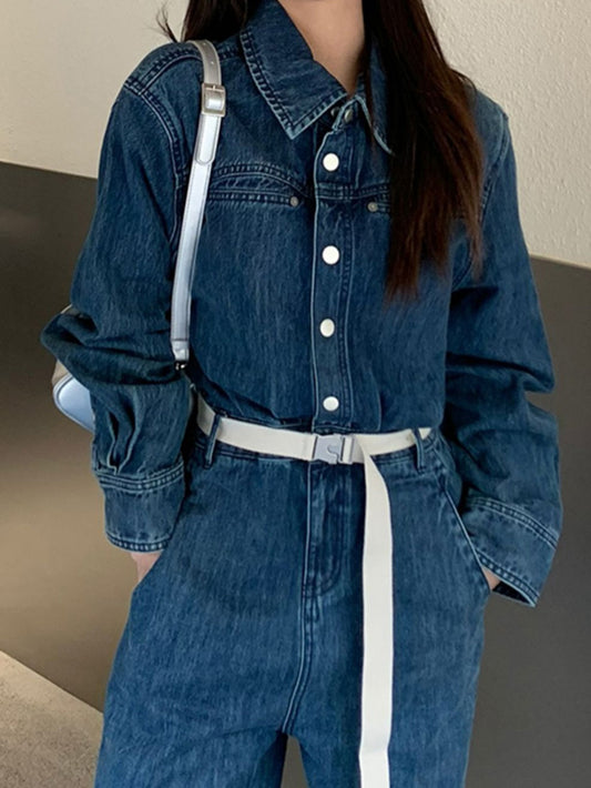 VERILADY | Bộ áo liền quần denim tất cả trong một dành cho nam