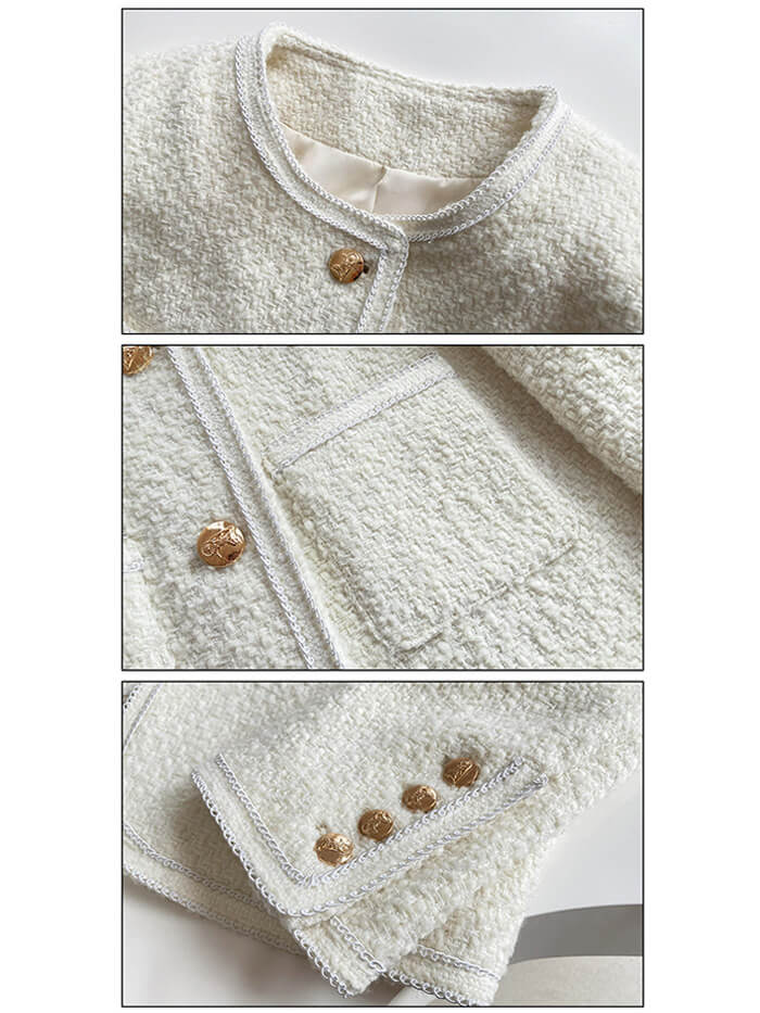 VERILADY | エレガント ツイードジャケット風カーディガン