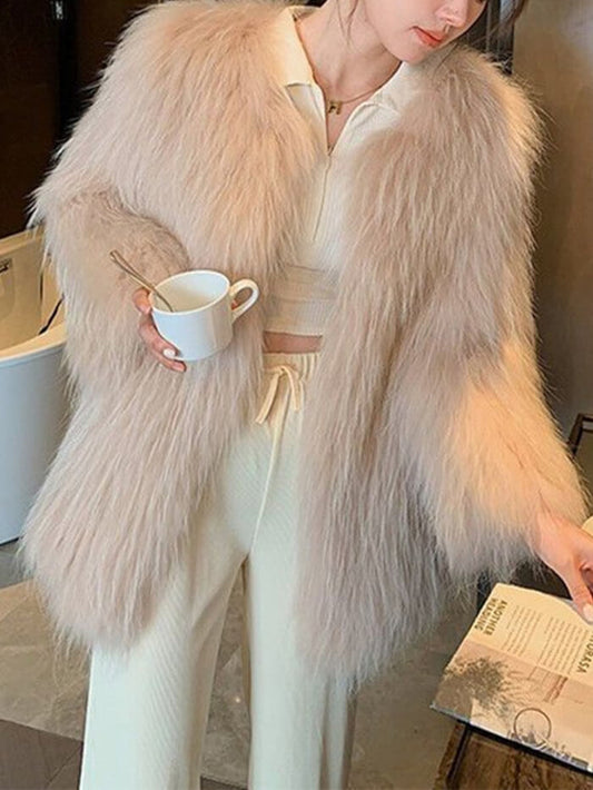 VERILADY |Áo khoác lông thú mềm mại