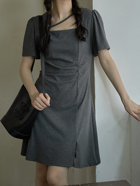 VERILADY | Váy thiết kế kiểu Pháp xẻ tà