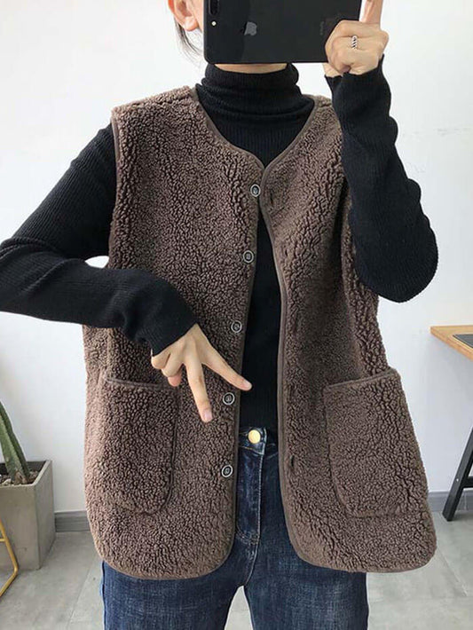 VERILADY | Áo khoác boa hở phía trước phong cách cổ điển