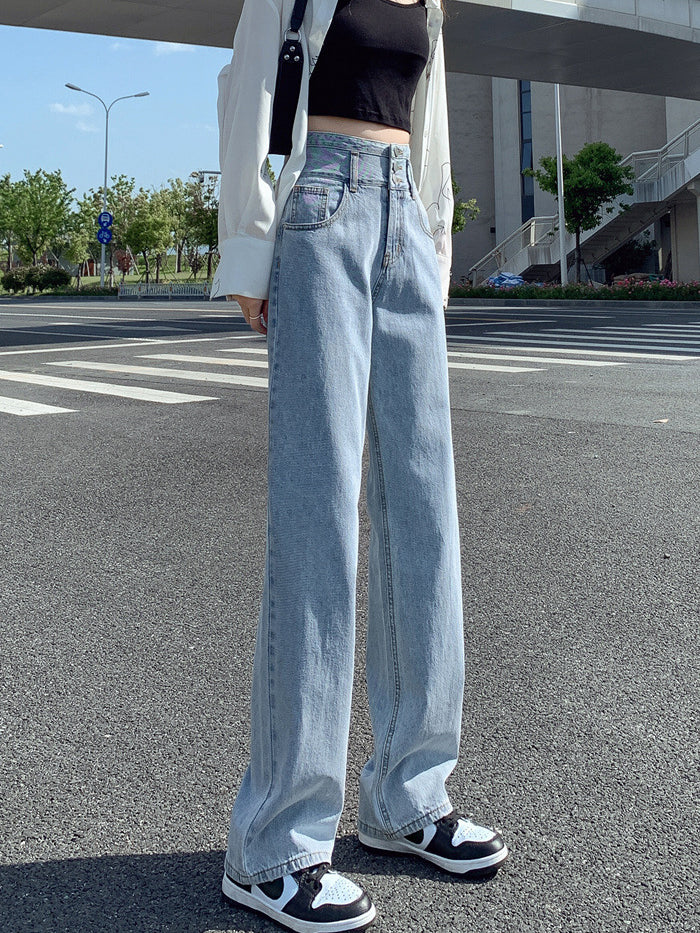 VERILADY | Quần ống rộng ống rộng denim thẳng