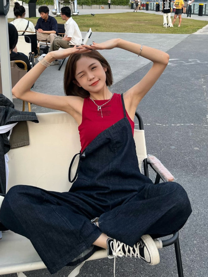 VERILADY | 細ストラップキャミ式サロペット