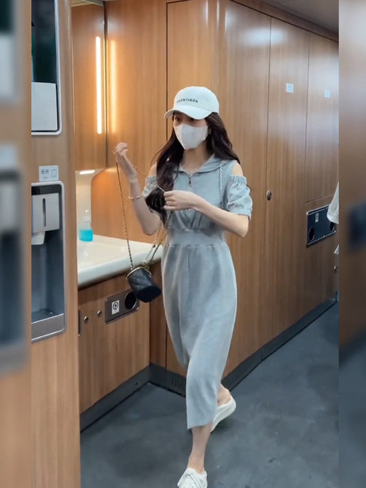 VERILADY | Đầm hở vai có mũ trùm đầu