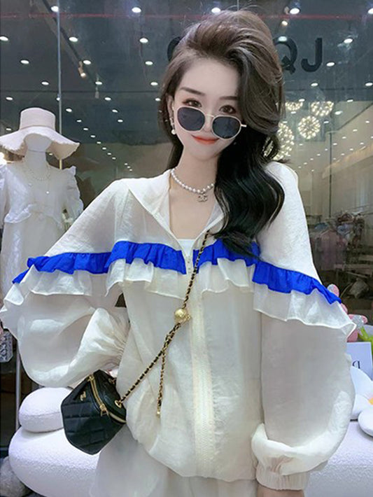 VERILADY | Bộ Áo Chống Nắng Tay Loe & Quần Ngắn Bộ 2 Món