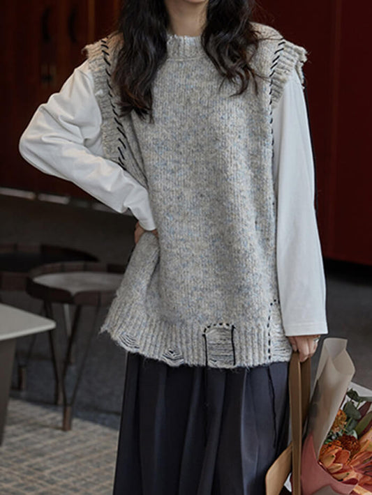 XÁC MINH | Vest dệt kim bị hư hỏng nặng