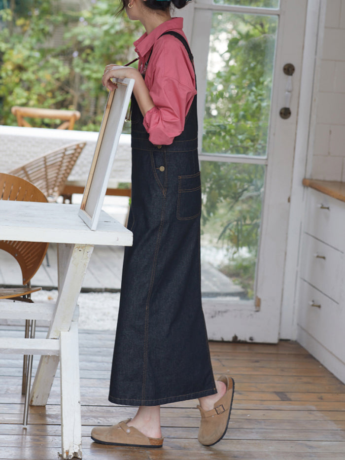 VERILADY | Váy midi denim phong cách retro