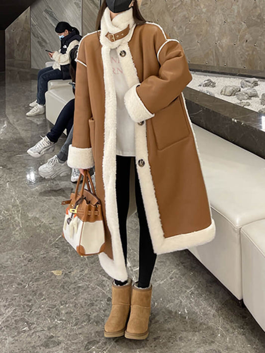 XÁC MINH | Áo khoác Faux Mouton có thể đảo ngược