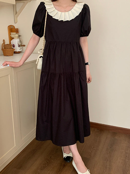 VERILADY |Đầm Ruy Băng Lưng Dài Dài Ngắn Dài