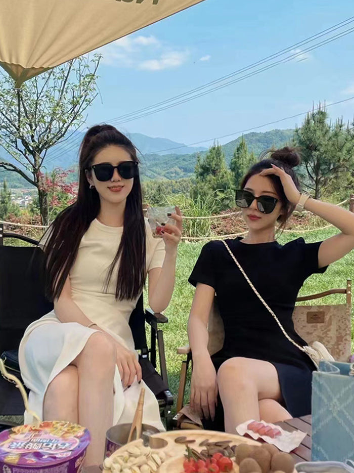 VERILADY | スリットデザイン 不規則ワンピース