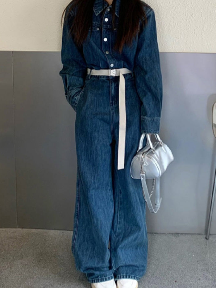 VERILADY | Bộ áo liền quần denim tất cả trong một dành cho nam
