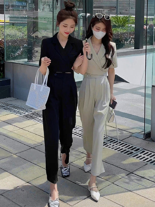 VERILADY | Bộ vest ngắn tay & quần dài hai mảnh trên và dưới