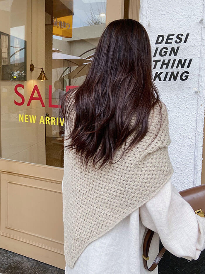 XÁC MINH | Khăn choàng openwork có thắt lưng