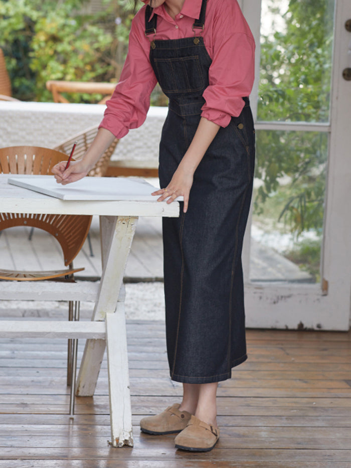 VERILADY | Váy midi denim phong cách retro