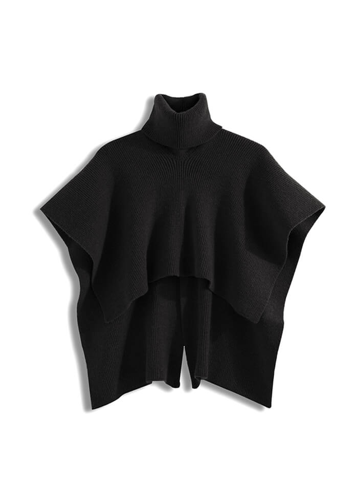 XÁC MINH | PONCHO ĐAN VẢI CỔ RÙA