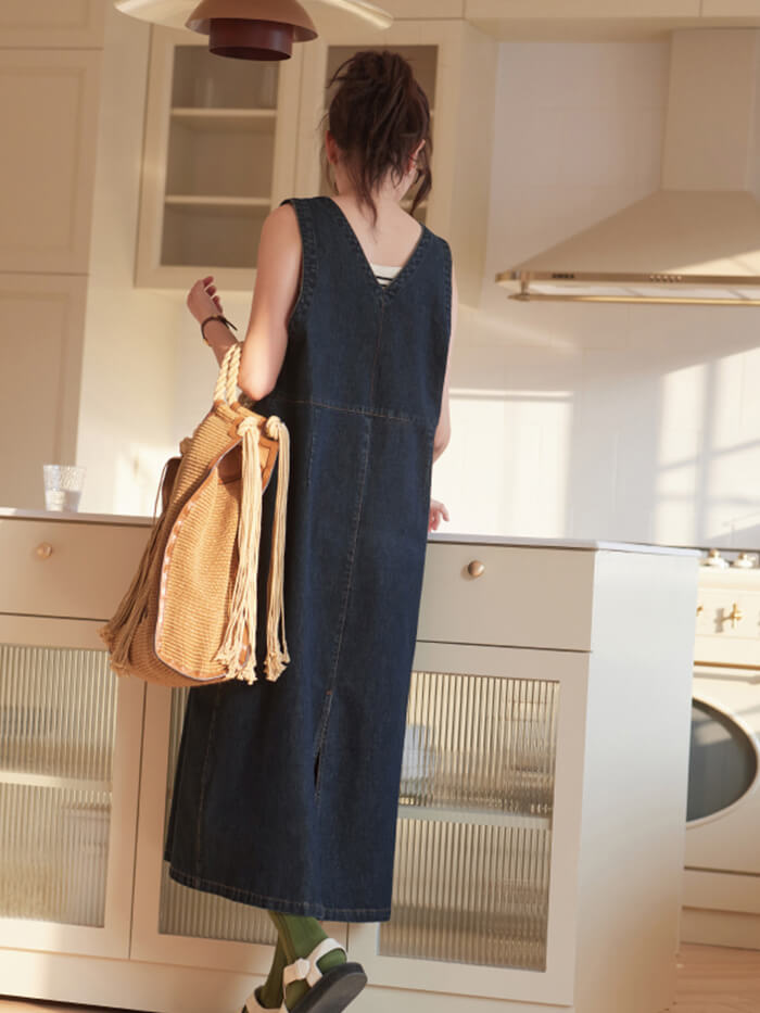 XÁC MINH | Denim Cổ Chữ V Janska
