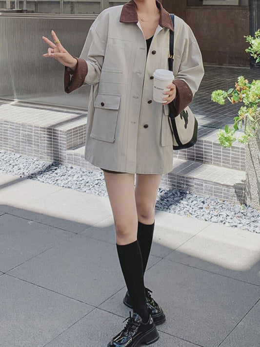 VERILADY | Áo khoác chở hàng hai màu