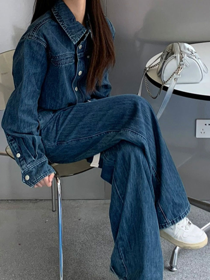 VERILADY | Bộ áo liền quần denim tất cả trong một dành cho nam