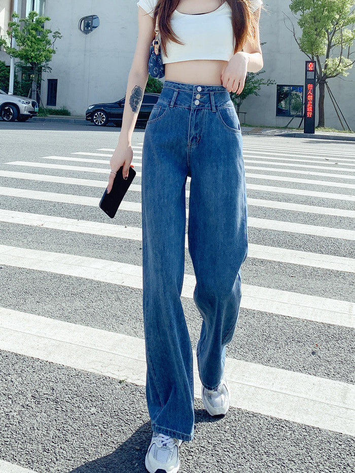 VERILADY | Quần ống rộng ống rộng denim thẳng