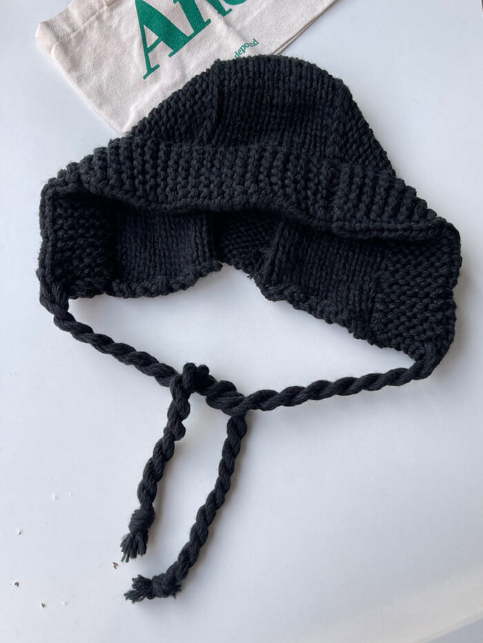 XÁC MINH | Mũ đan ruy băng Balaclava Hàn Quốc