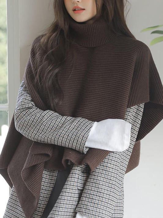 XÁC MINH | Poncho đan bất đối xứng