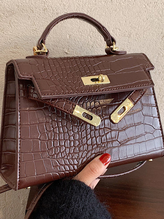 VERILADY | Kelly type 2way bag 手提包 單肩包 方形鱷魚型 4色可選