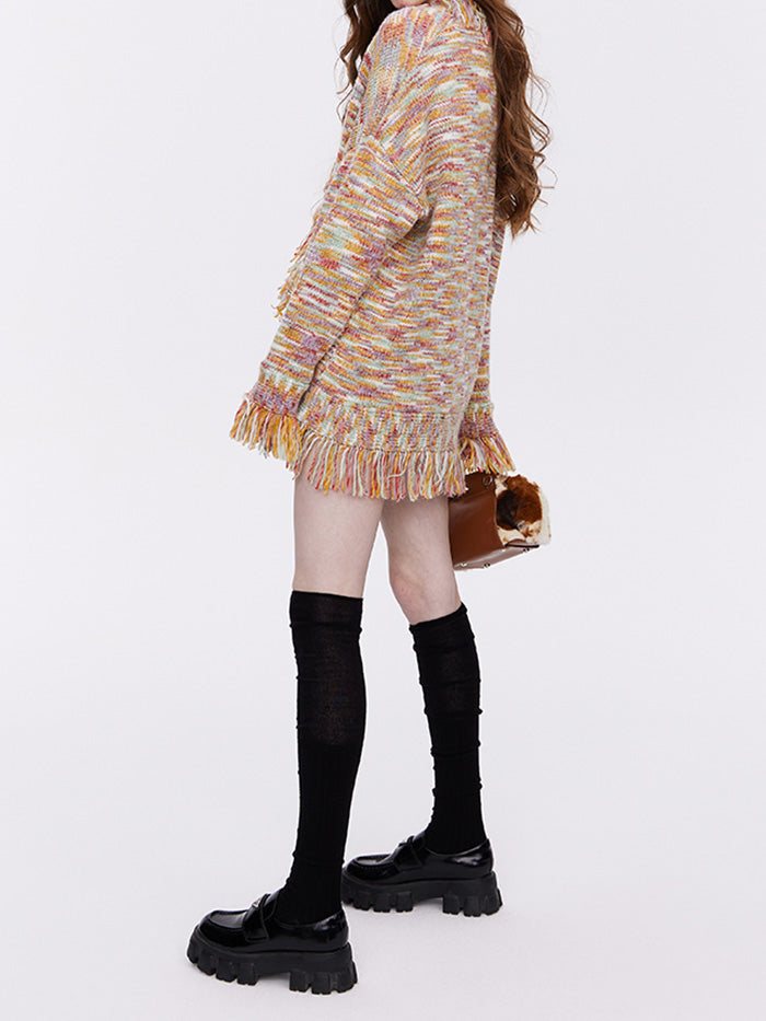 VERILADY | Áo Len Cardigan Đan Nhiều Màu Phong Cách Áo Cardigan Phối Màu