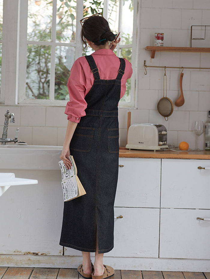 VERILADY | Váy midi denim phong cách retro