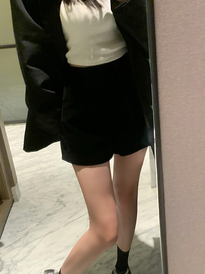 VERILADY | (在庫僅か)ハイウエストベロアショートパンツ