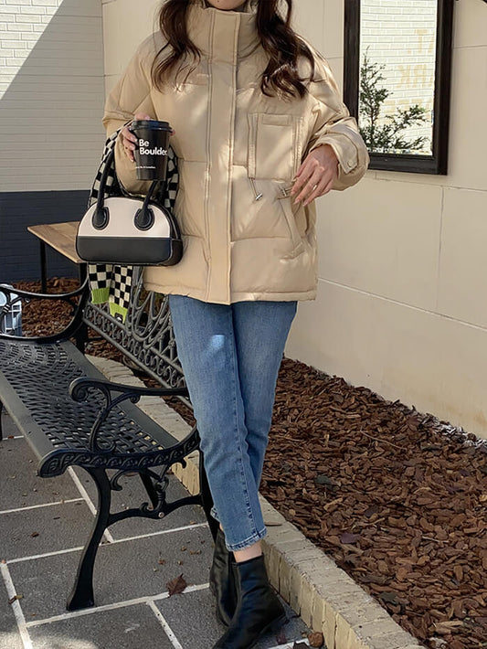 VERILADY | Áo khoác giữa cổ đứng có đệm