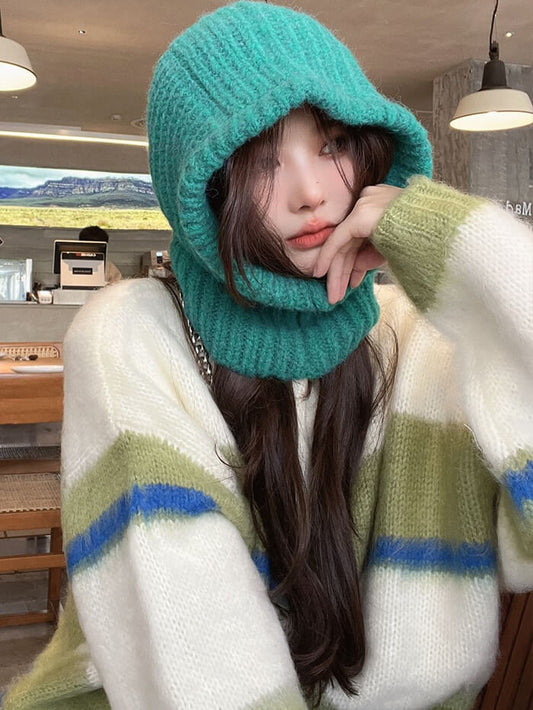 VERILADY | 韓国バラクラバ韓国風可愛いネックウォーマー キャップ