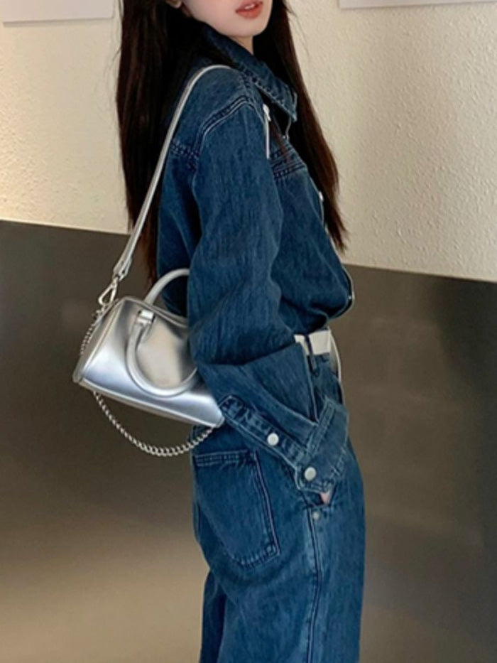 VERILADY | Bộ áo liền quần denim tất cả trong một dành cho nam