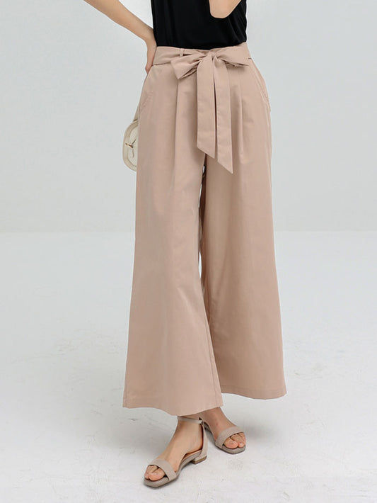 VERILADY | Quần Ống Rộng Ruy Băng Thoải Mái